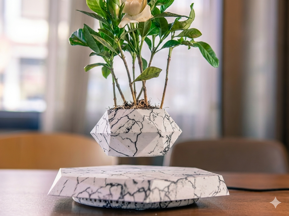 Levitating - Magnetic Floating Marble Pot ©